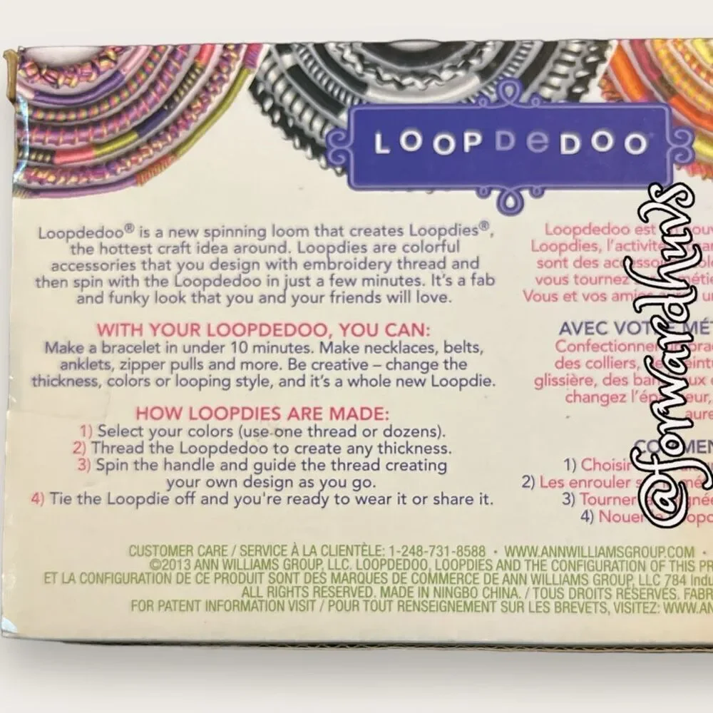 LoopDeDoo Spinning Loom with Embroidery Thread